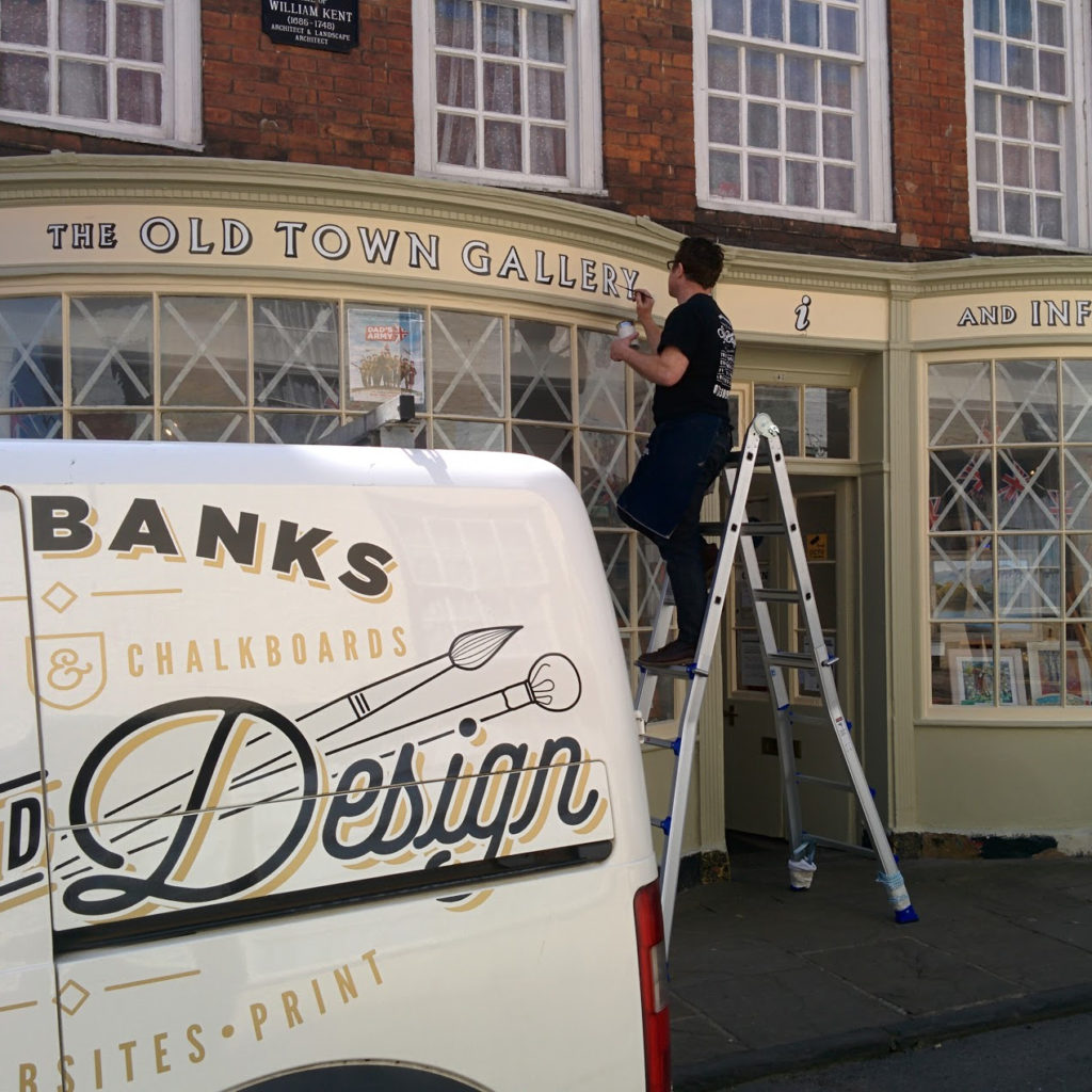 traditional shop front signwriting bridlington old town