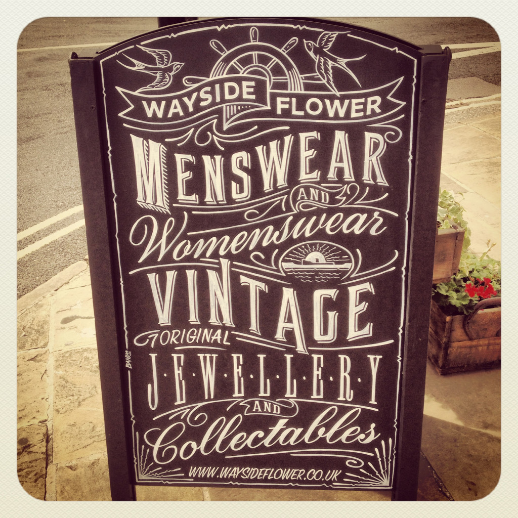 Wayside Flower Chalkboard Sign