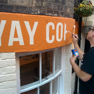 Signwriting Scarborough Coffee Shop