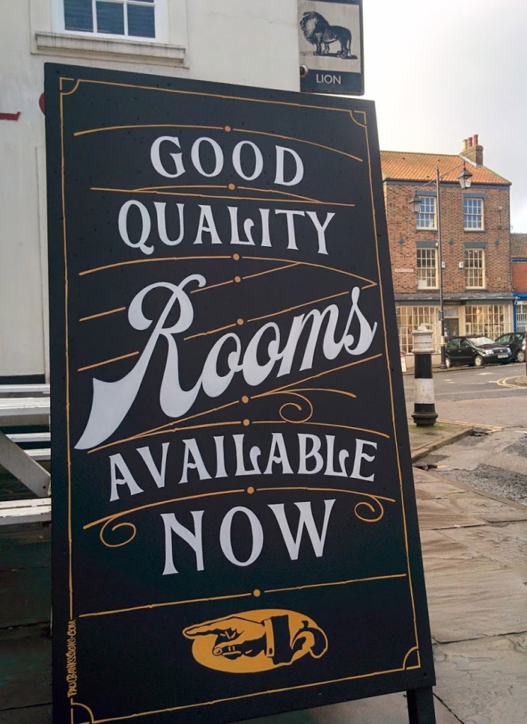 Black Lion Pub Sandwich Board Signwriting