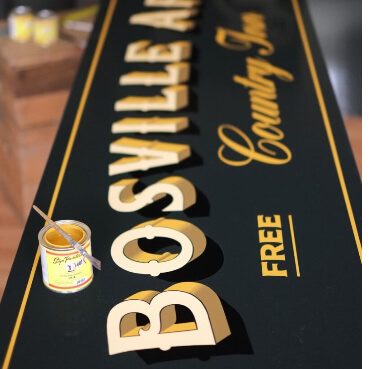 bosville arms traditional-pub signwriting